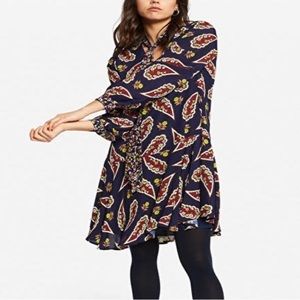 NWT Ottod’ame Paisley print tie neck dress Size 6